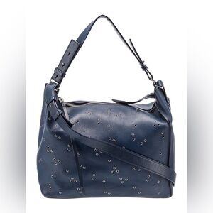 Allsaints / Junai Studded Convertible Crossbody navy bag